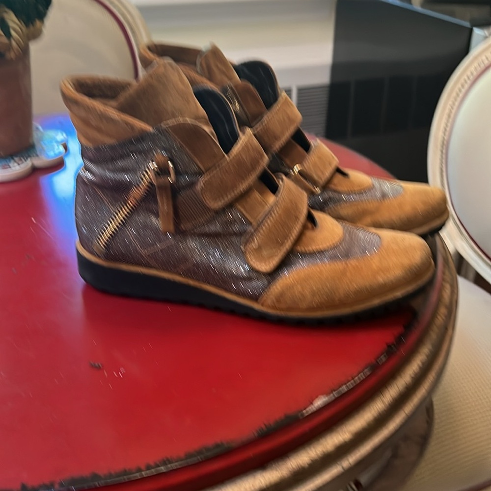 High Top Stuart Weitzman 2 Tone Boot - image 2